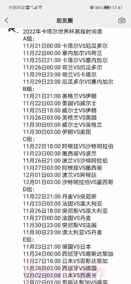 世界杯赛程及赛事全面预测分析指南