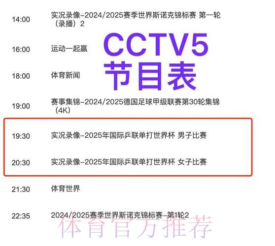 央视五套倾力呈现世界杯全程高清直播盛况