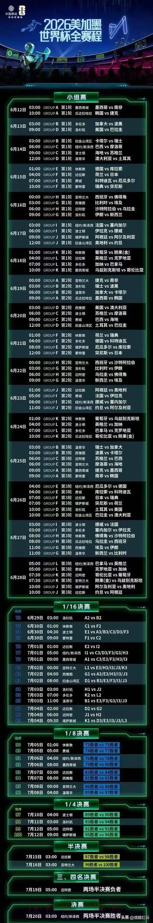 2026世界杯网页端直播观看完全指南